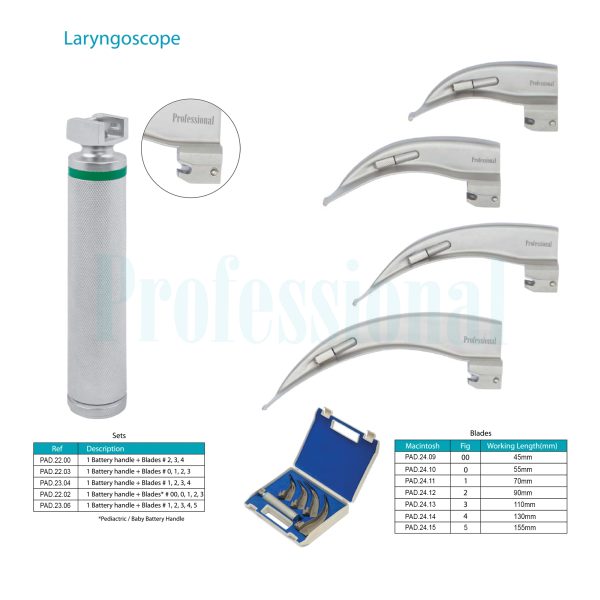 Macintosh Laryngoscope set